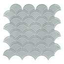 Scallop Sollenn White Glass Mosaic