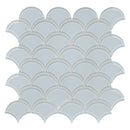Scallop Sollenn Off White Glass Mosaic