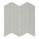 Chevron Sollenn Light Grey Glass Mosaic