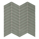 Chevron Sollenn Taupe Glass Mosaic