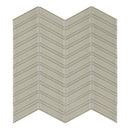 Chevron Sollenn Brown Glass Mosaic