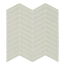 Chevron Sollenn Beige Glass Mosaic