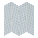 Chevron Sollenn Off White Glass Mosaic