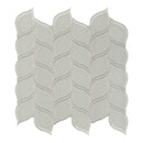 Petal Sollenn Light Grey Glass Mosaic