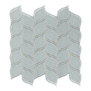 Petal Sollenn White Glass Mosaic