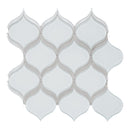 Arabesque Sollenn Super White Glass Mosaic