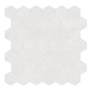 2" Hexagon Nevado Light Grey Porcelain Matte Mosaic