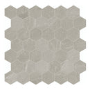 2" Hexagon Nevado Grey Porcelain Matte Mosaic
