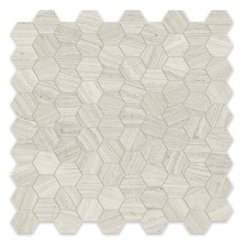 1.25x1.25 Hexagon Chateau Strada Porcelain Polished Mosaic