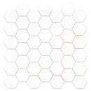 2x2 Hexagon Dolomite Select Polished Mosaic Final Sale