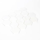 3x3 Dolomite Premium Select Hexagon Polished Marble Mosaic Final Sale