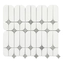 Artistic Capsule White Marble w/ Grey Marble Polished Mosaic Final Sale