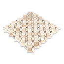 Artistic Royal Beige & Emperador Dark Floret Marble Polished Mosaic Final Sale