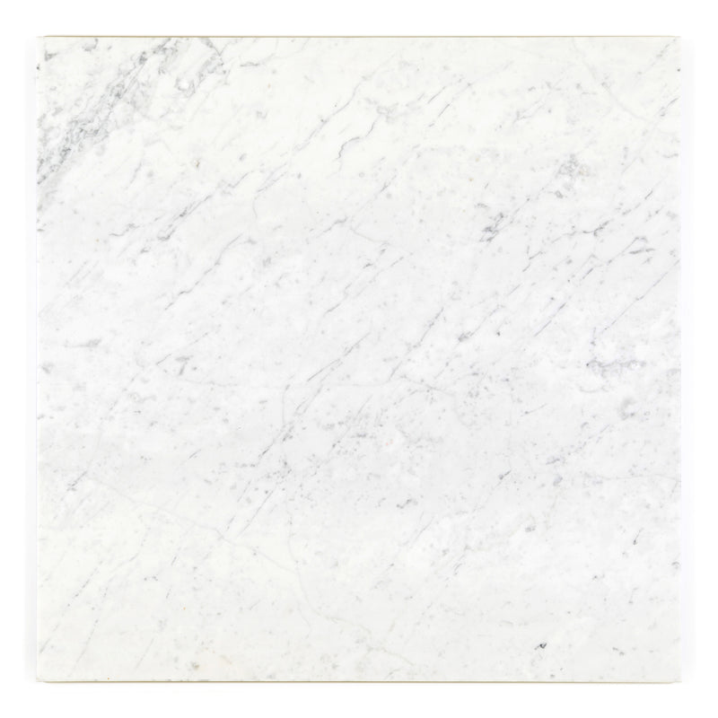 24x24 Italian Playa del Bianco Honed Carrara Marble Tile Final Sale