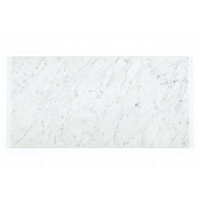 12x24 Bianco Carrara Polished Marble Tile Made in Italy Final Sale