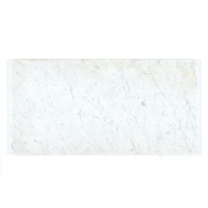 12x24 Bianco Carrara Polished Marble Tile Made in Italy Final Sale