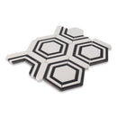 Artistic Oxford Hexagon Thassos Marble Polished Mosaic Final Sale