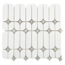 Artistic Capsule White Marble w/ Wooden White Star Polished Mosaic Final Sale