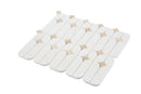 Artistic Capsule White Marble w/ BEIGE Star Polished Mosaic Final Sale